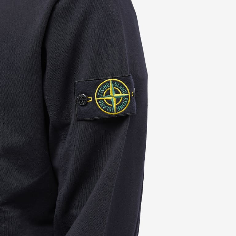 Худі чоловіче Stone Island Cotton Zip Pocket Detail Popover Hoodie — фото 1