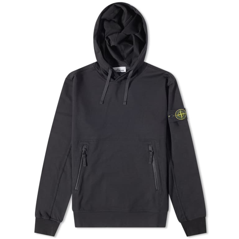 Худі чоловіче Stone Island Cotton Zip Pocket Detail Popover Hoodie — фото 2
