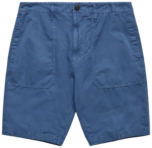 Шорти чоловічі Stone Island Compass Patch Bermuda Shorts 'Blue' Pczec — фото 1