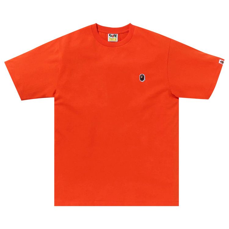 Футболка чоловіча Bape Ape Head One Point Tee Orange — фото 2