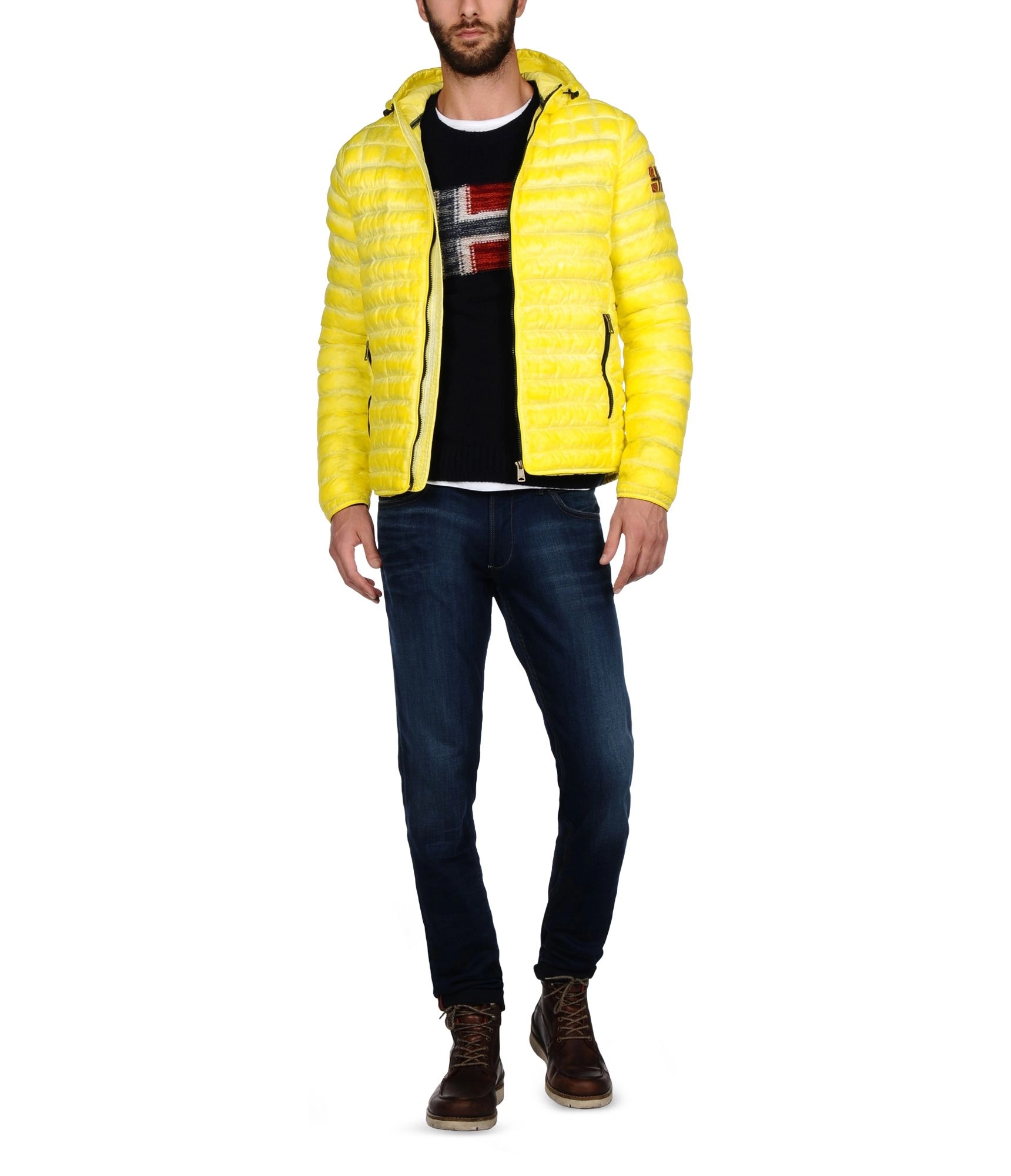 Куртка чоловіча Napapijri Micro Down Jacket Yellow — фото 4