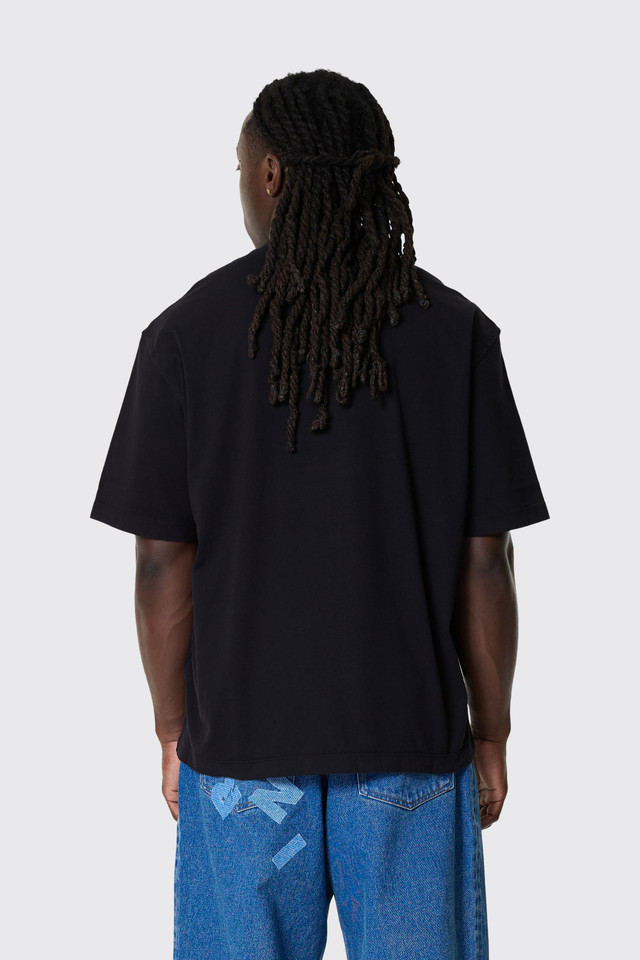 Футболка чоловіча Stone Island Crew-Neck Short Sleeve Logo Patch Black — фото 4