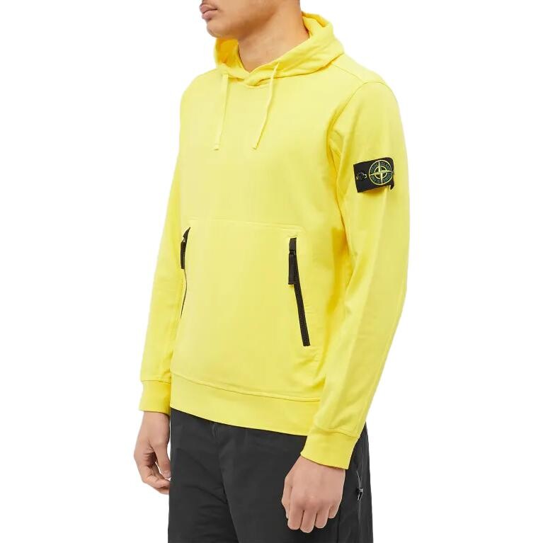 Худі чоловіче Stone Island Cotton Zip Pocket Detail Popover Hoodie Pczec — фото 1