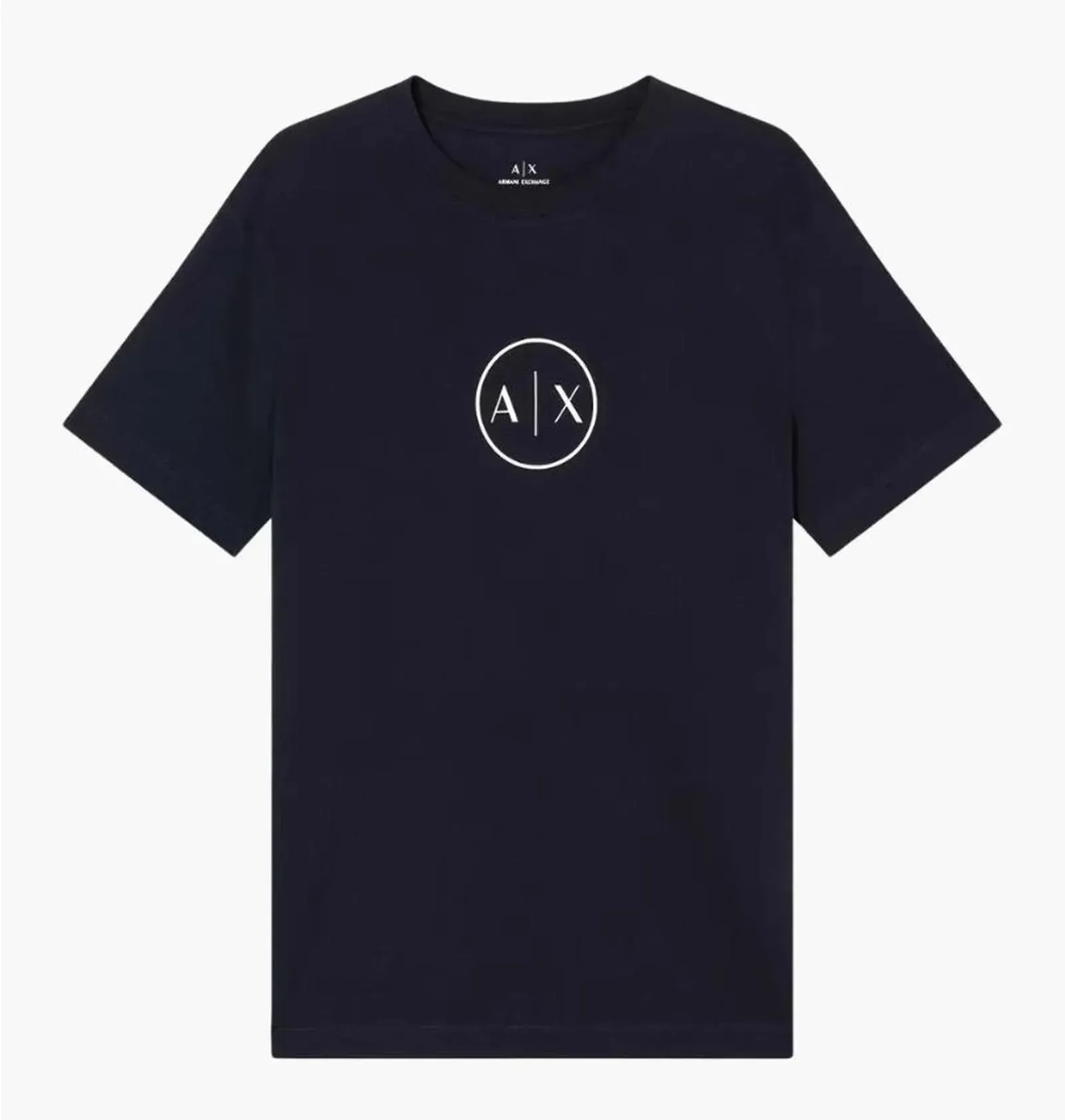 Футболка чоловіча Armani Regular Fit T-Shirt With Round Logo Black — фото 2