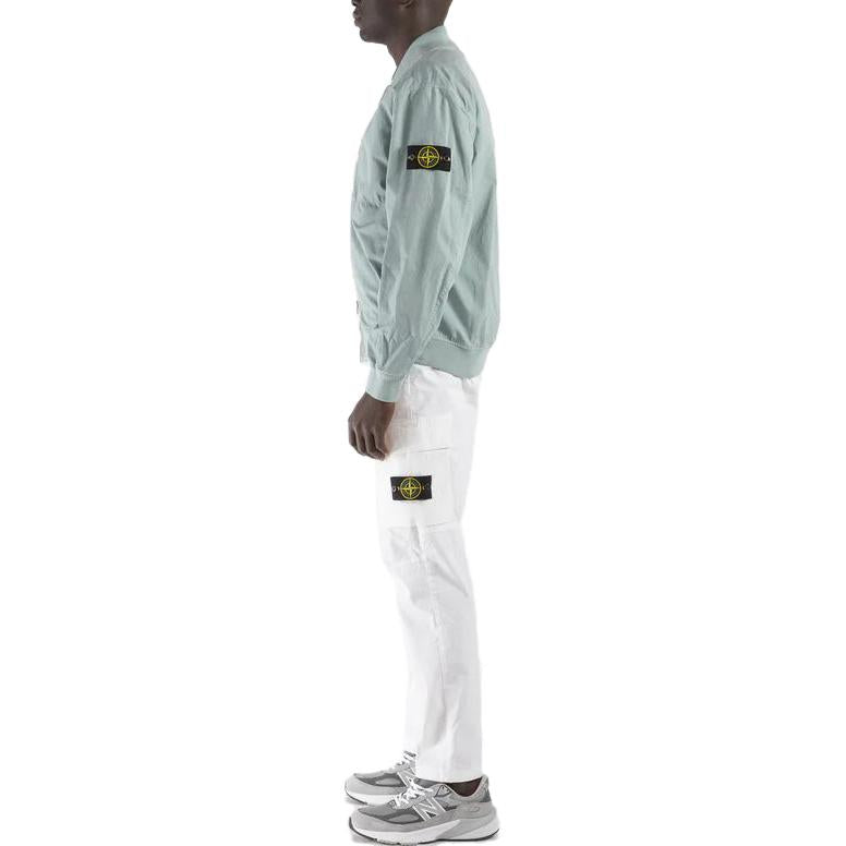 Куртка чоловіча Stone Island Logo Patch Zip Up Bomber Jacket Pczec — фото 6