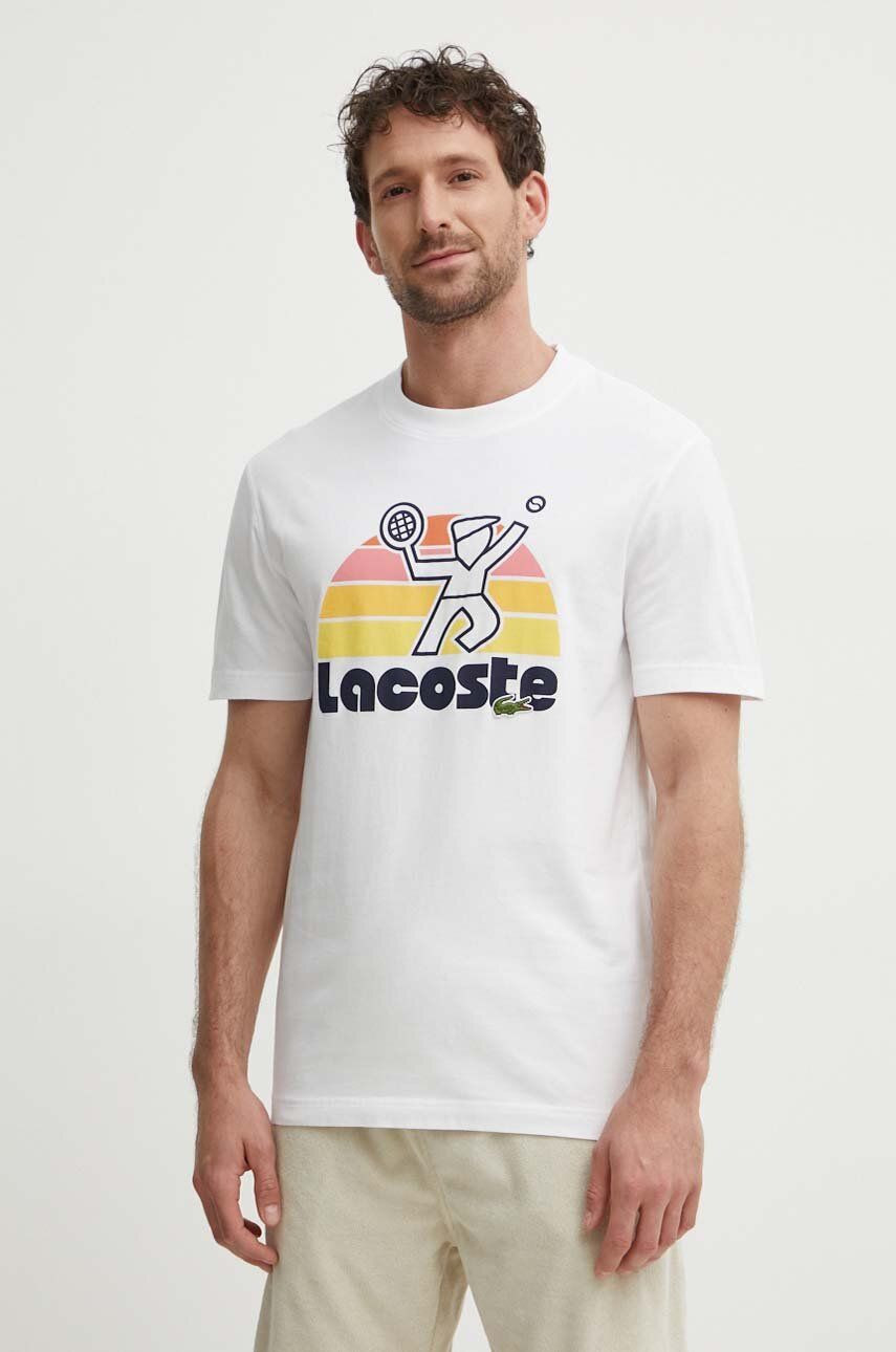 Футболка чоловіча Lacoste Men's Washed Effect Tennis Print T-Shirt — фото 1