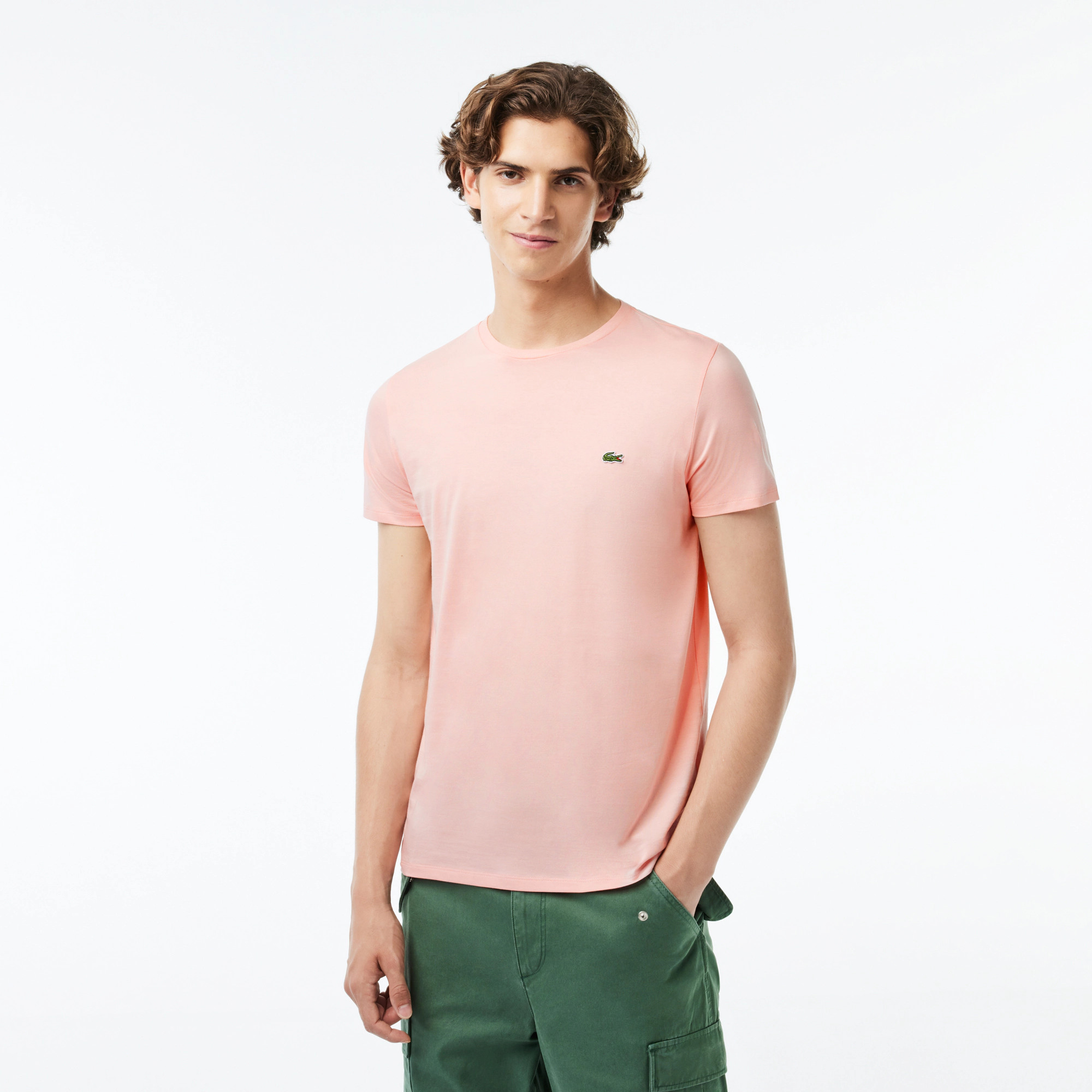 Футболка чоловіча Lacoste Men's Crew Neck Pima Cotton Jersey T-shirt — фото 1