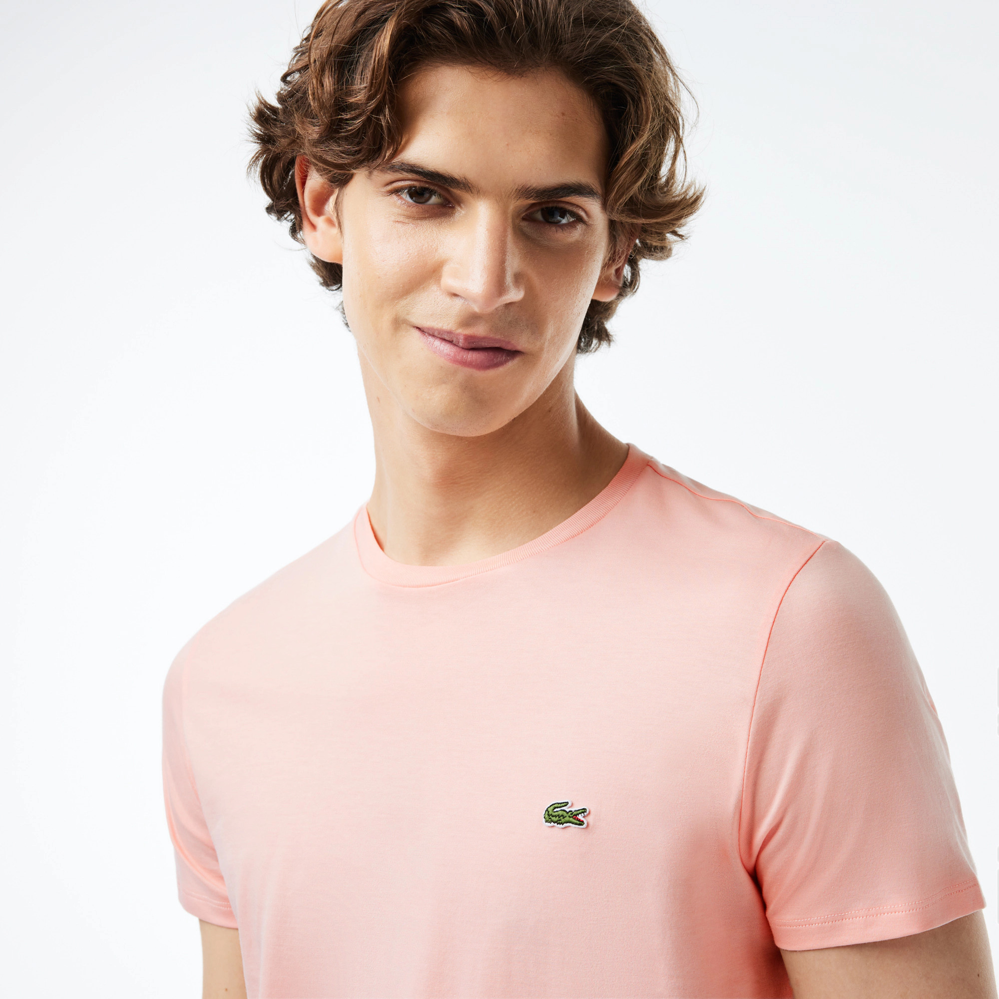 Футболка чоловіча Lacoste Men's Crew Neck Pima Cotton Jersey T-shirt — фото 3