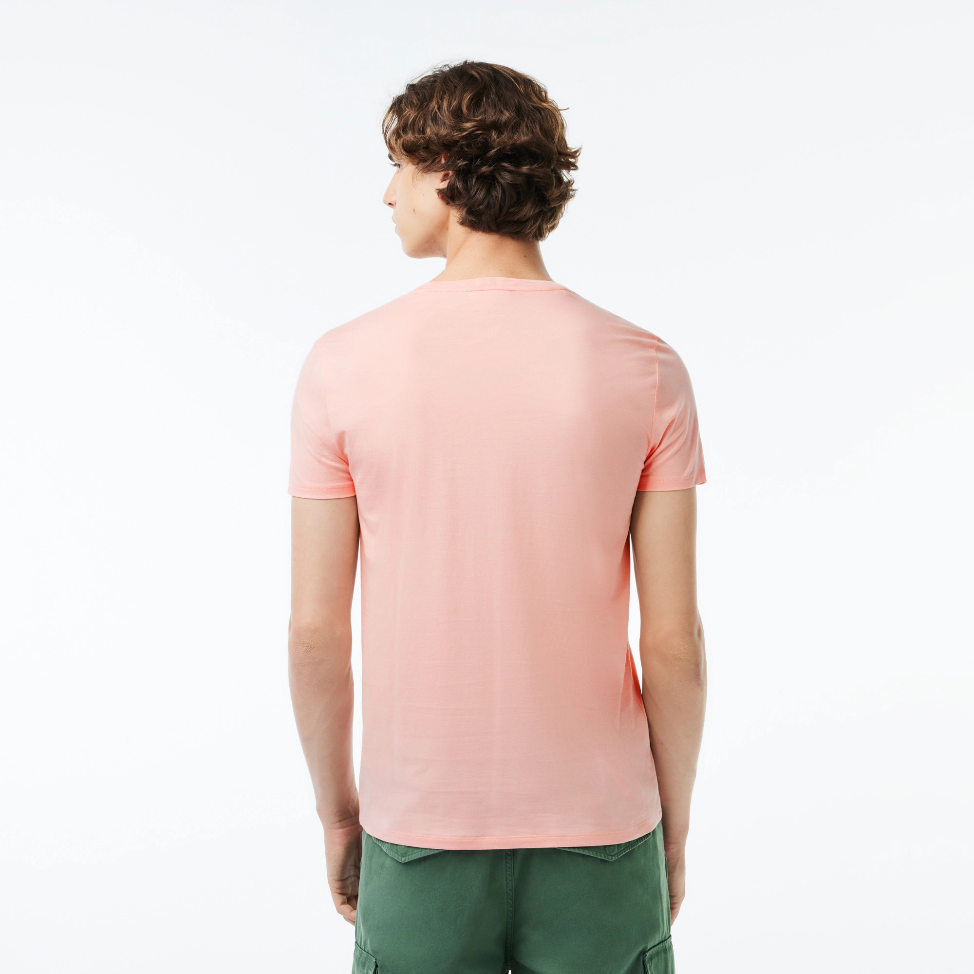 Футболка чоловіча Lacoste Men's Crew Neck Pima Cotton Jersey T-shirt — фото 4