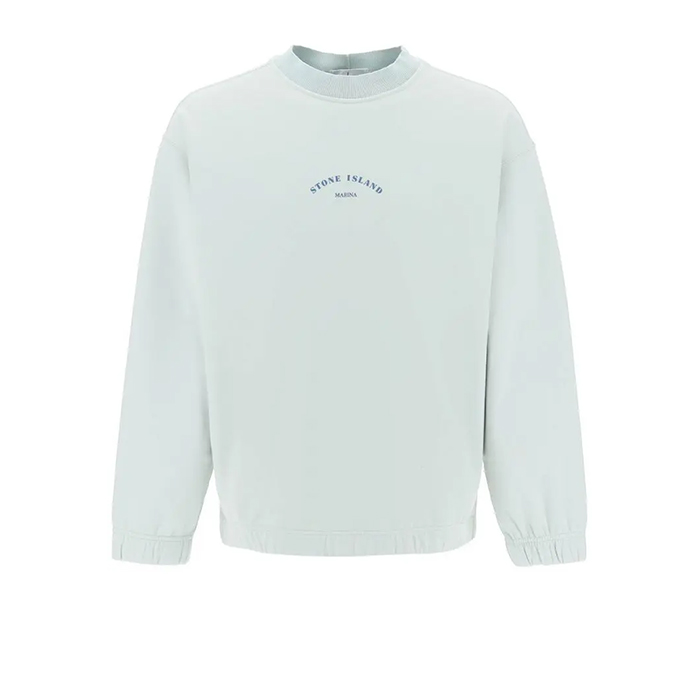 Худі чоловіче Stone Island Marina Plated Dyed Popover Hoodie - Sky Blue Pczec — фото 1