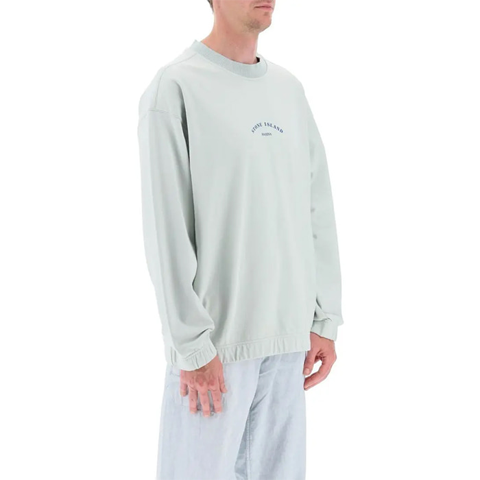 Худі чоловіче Stone Island Marina Plated Dyed Popover Hoodie - Sky Blue Pczec — фото 3