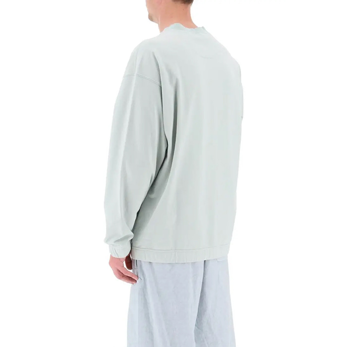 Худі чоловіче Stone Island Marina Plated Dyed Popover Hoodie - Sky Blue Pczec — фото 5
