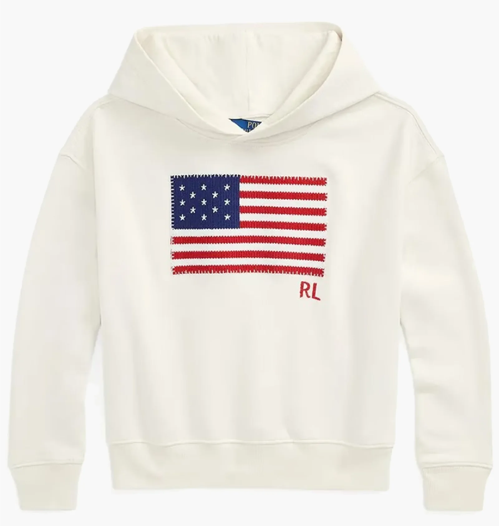 Дитяче худі Polo Ralph Lauren White w. Flag — фото 1