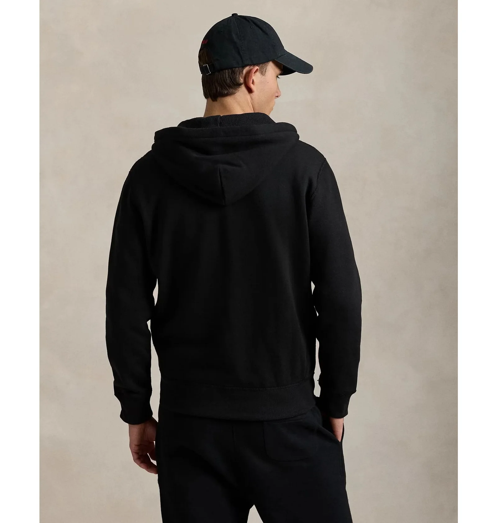 Худі чоловіче Polo Ralph Lauren Fleece Full-Zip Hoodie Black — фото 6