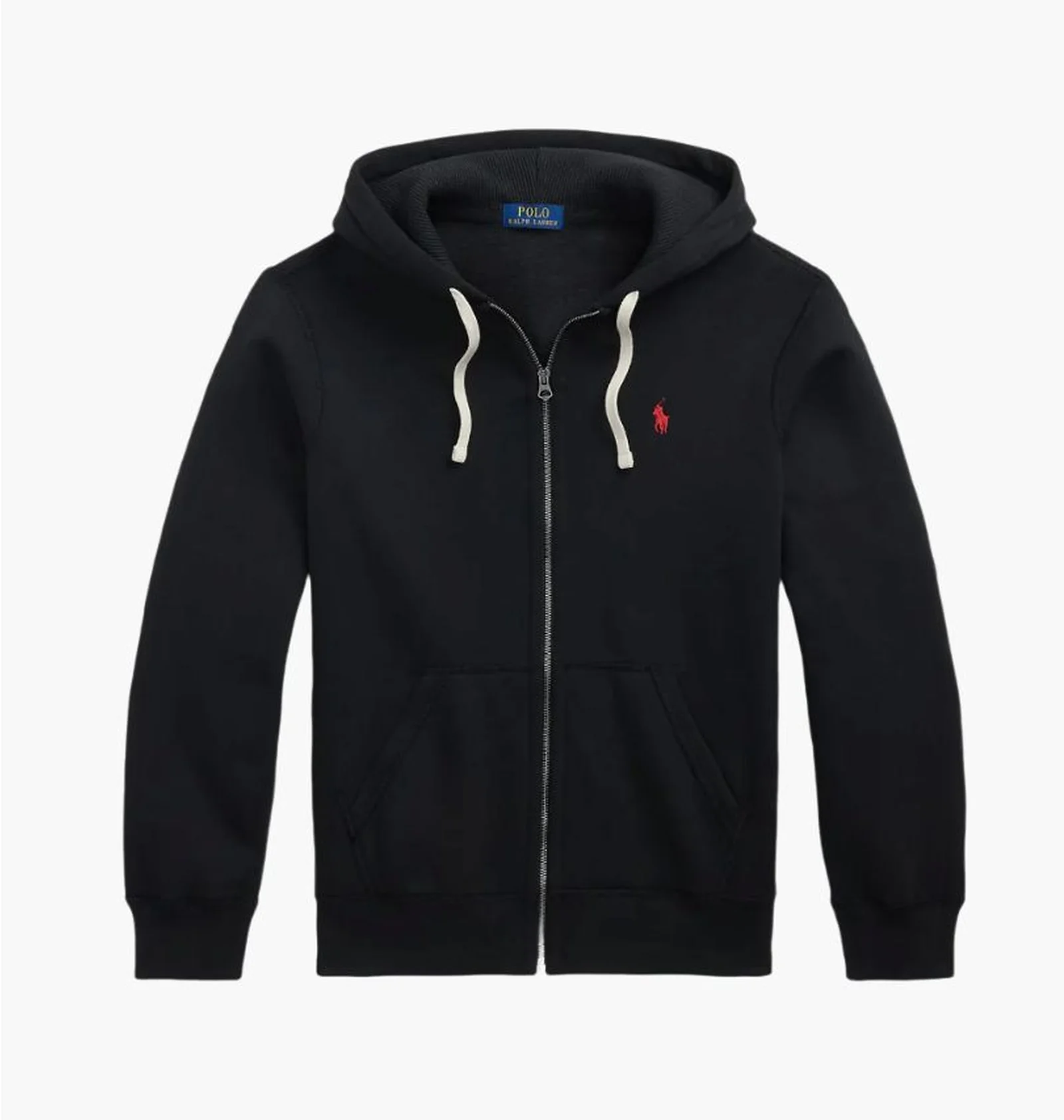 Худі чоловіче Polo Ralph Lauren Fleece Full-Zip Hoodie Black — фото 1