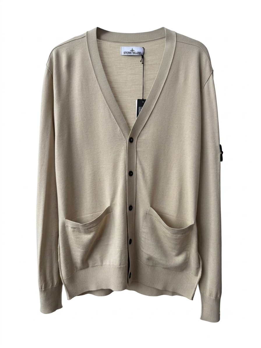 Кардиган чоловічий Stone Island Wool Knit Cardigan Pczec — фото 1