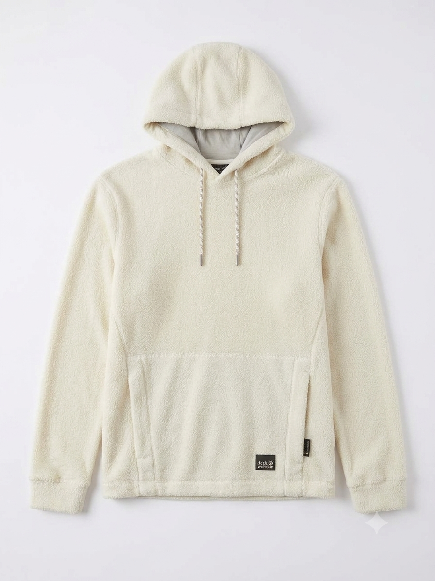 Флісовий светр Jack Wolfskin 365 Fearless Snap White — фото 1