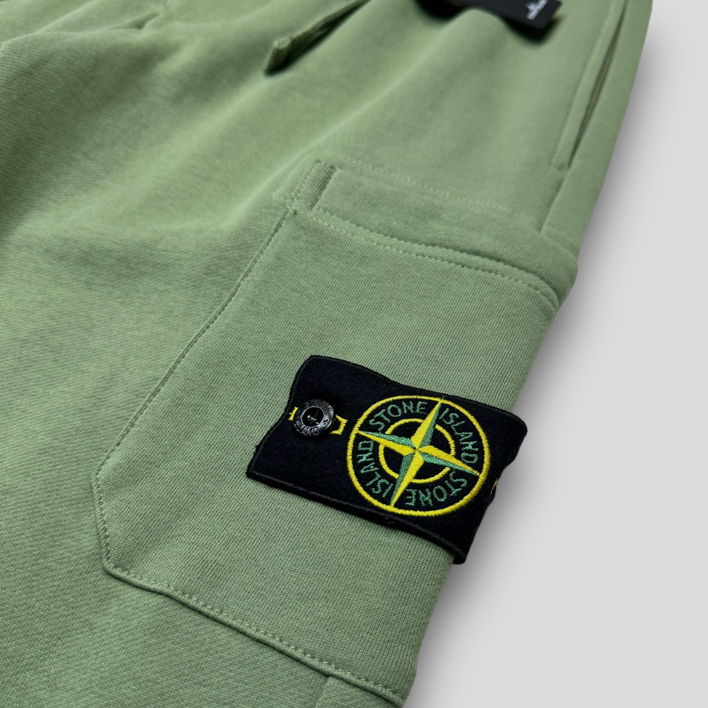 Штани чоловічі Stone Island Cotton Fleece Sweatpants Green — фото 7