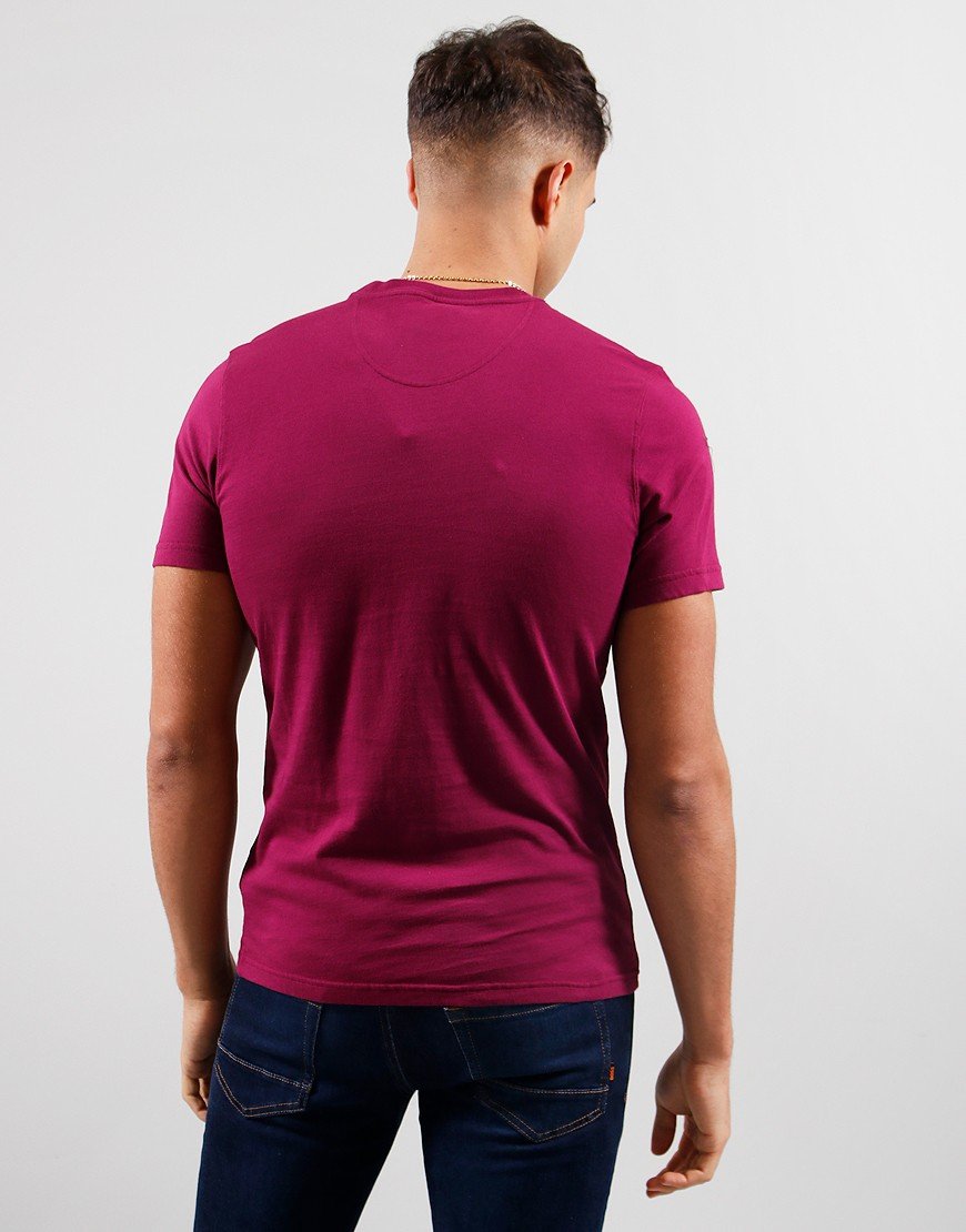 Футболка чоловіча Barbour Tee-Magenta Purple — фото 3