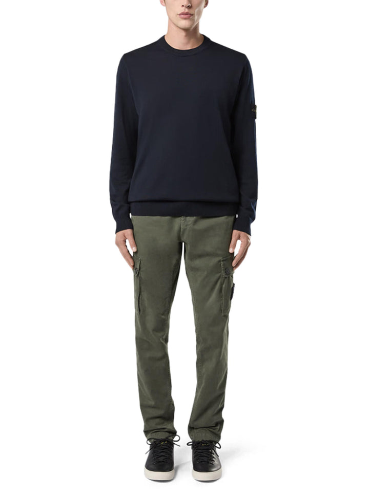 Світшот чоловічий Stone Island Wool Sweatshirt With Crew Neck And Logo — фото 7