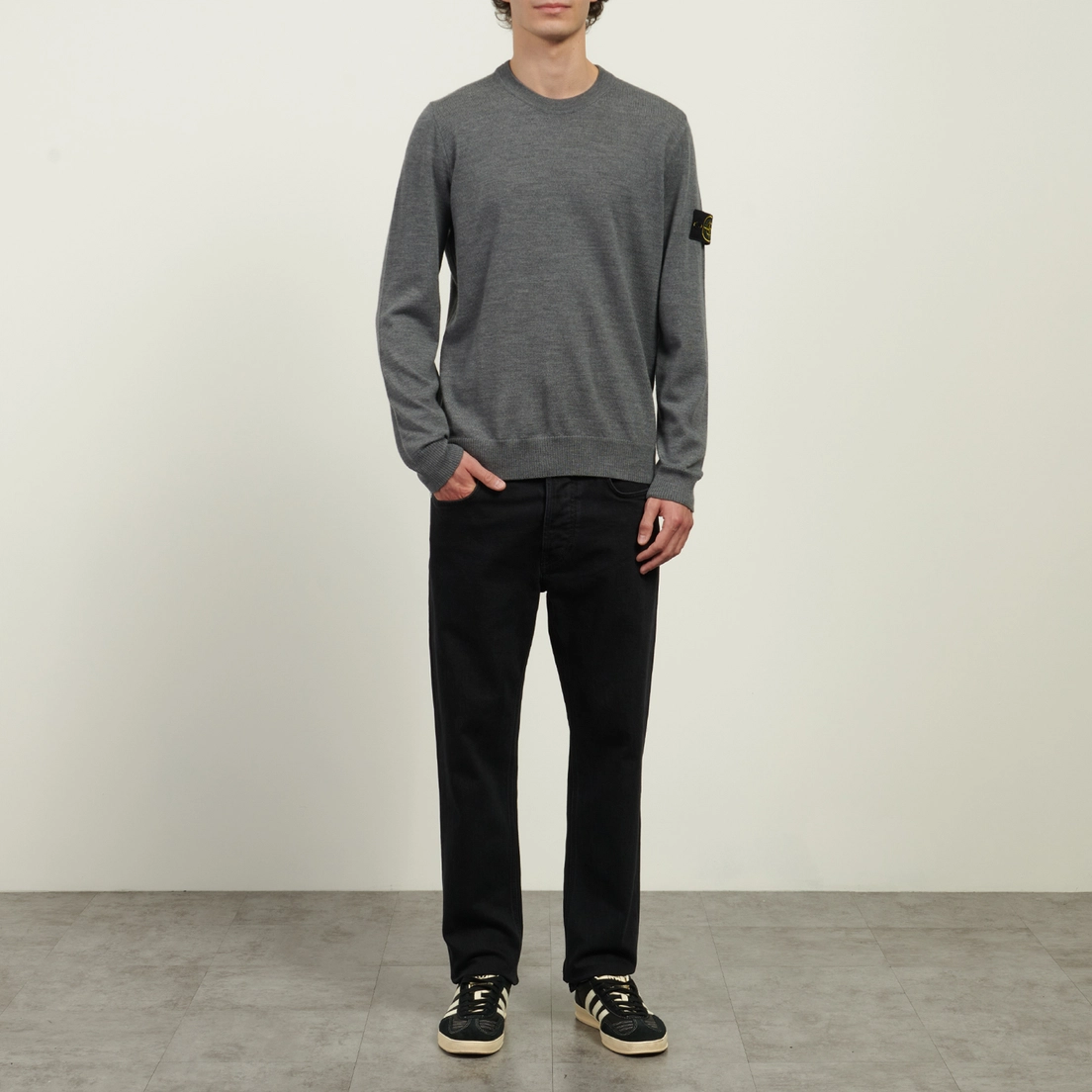 Штани чоловічі Jean Bull Tc Straight Noir Stone Island — фото 4