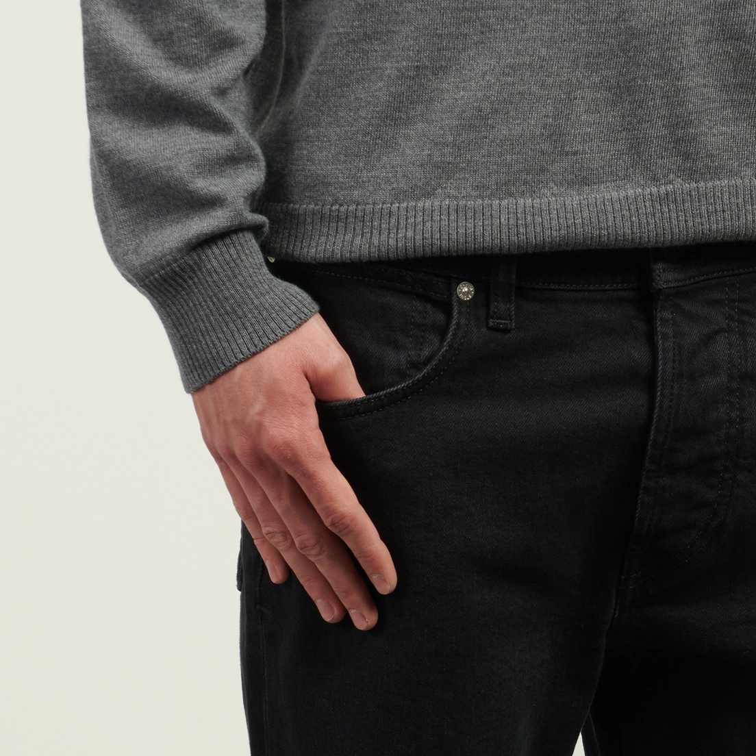 Штани чоловічі Jean Bull Tc Straight Noir Stone Island — фото 7