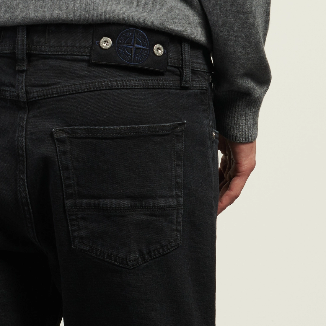 Штани чоловічі Jean Bull Tc Straight Noir Stone Island — фото 8