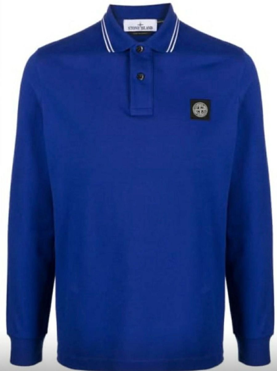 Поло чоловіче Stone Island Blue Polo Shirt — фото 1