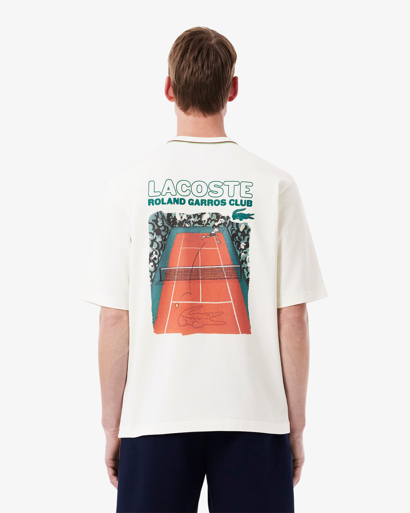 Футболка Lacoste Roland-Garros Edition Jersey — фото 4