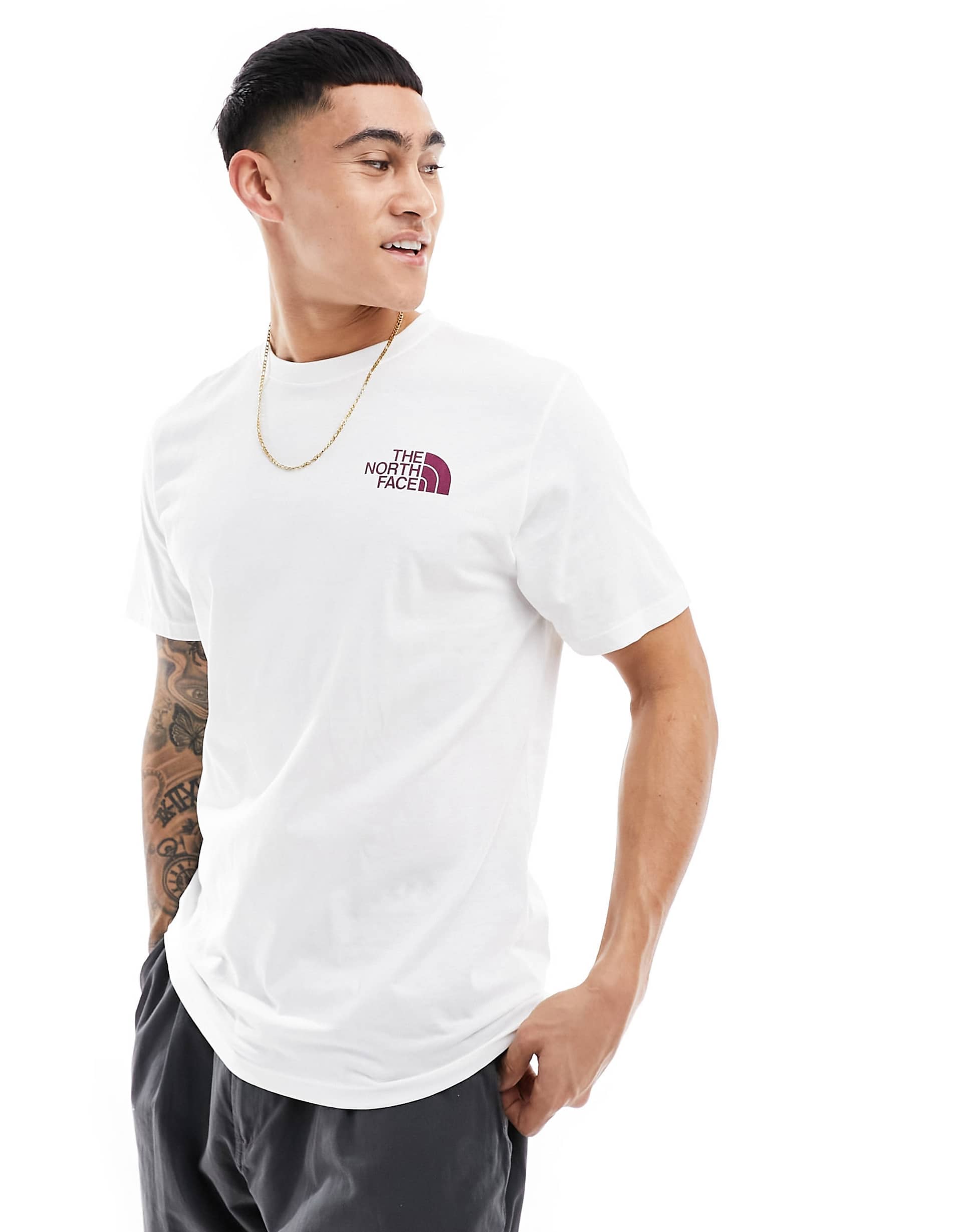 Футболка чоловіча The North Face Box Swirl Back Print T-Shirt In White Exclusive (NF0A89EAFN41) — фото 4