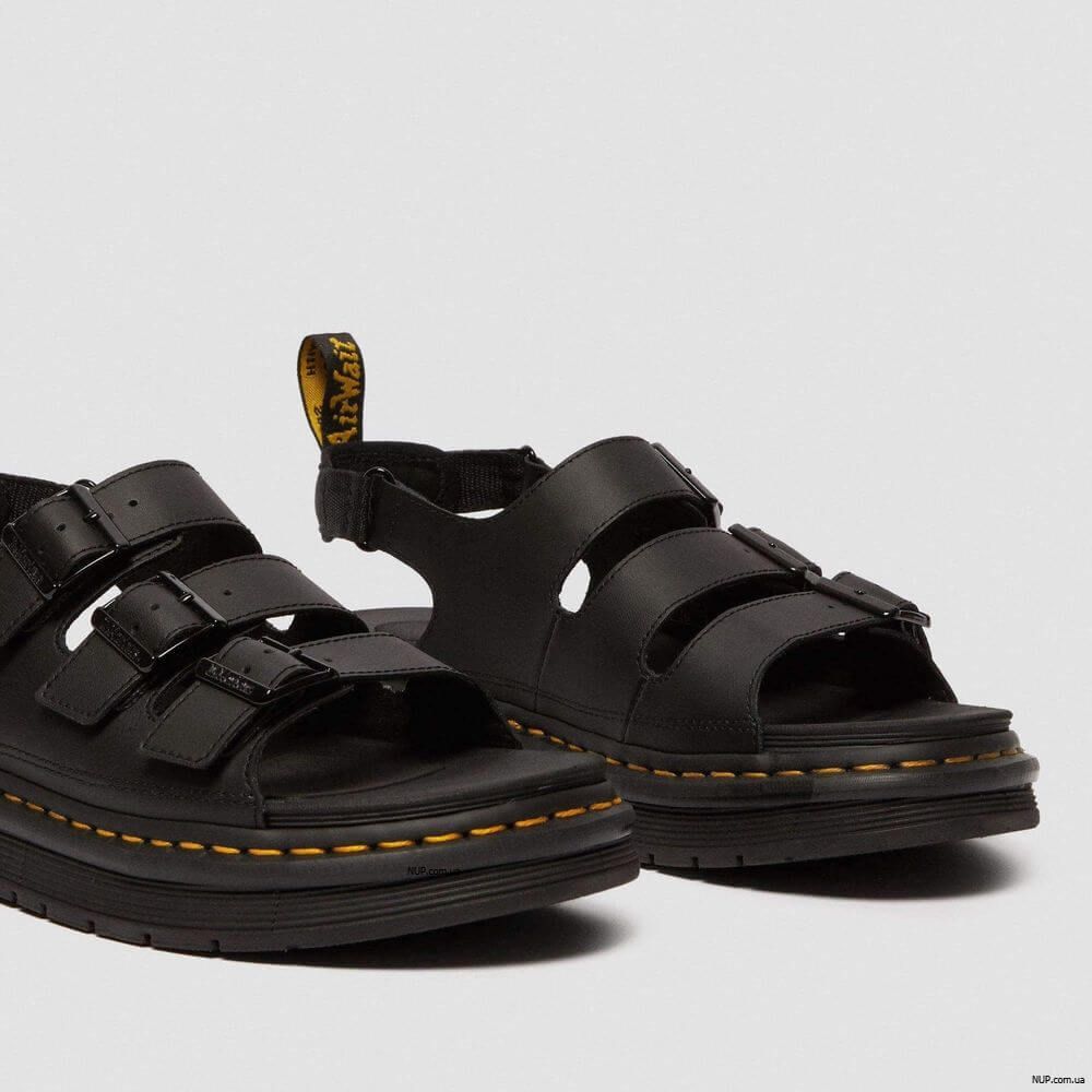 Сандалі чоловічі Dr. Martens Soloman Black Hydro Leather (25767001) — фото 6