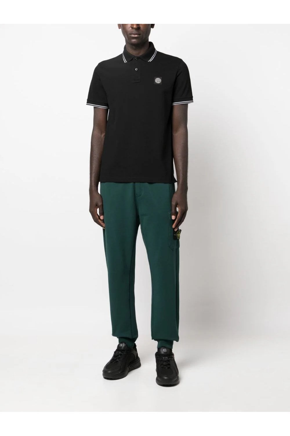 Штани чоловічі Stone Island Cuffed Joggers Green — фото 5