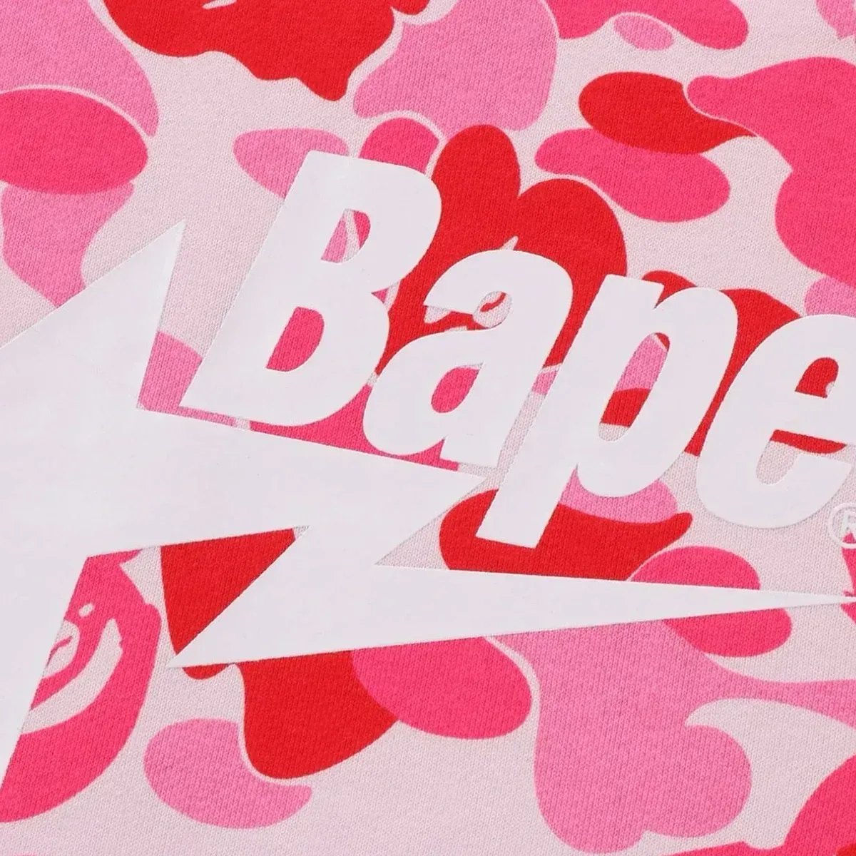 Футболка чоловіча A Bathnig Ape Men's Abc Camo Bape Sta Pullover Hoodie Pink — фото 5