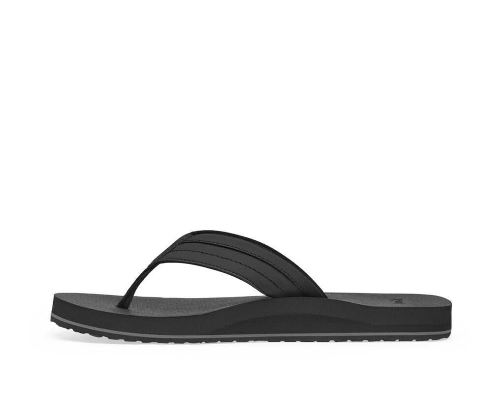 Тапочки чоловічі Sanuk Ziggy Soft Top Flip Flop Men's- Black — фото 4