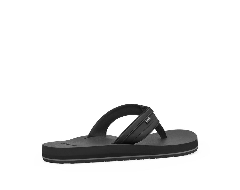 Тапочки чоловічі Sanuk Ziggy Soft Top Flip Flop Men's- Black — фото 5