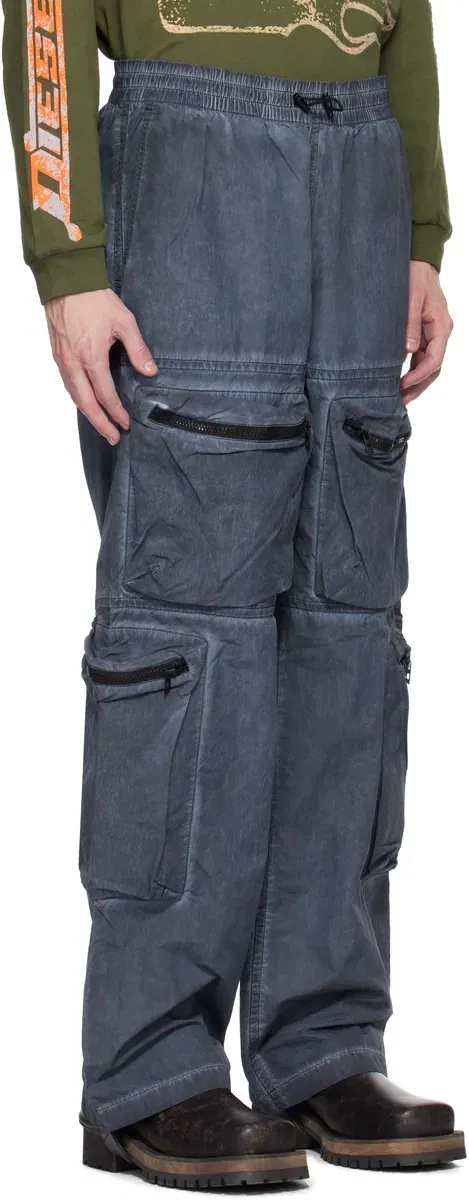 Штани чоловічі Cargo Nohavice Diesel P-Noode-A Cargo Pants Blue — фото 4