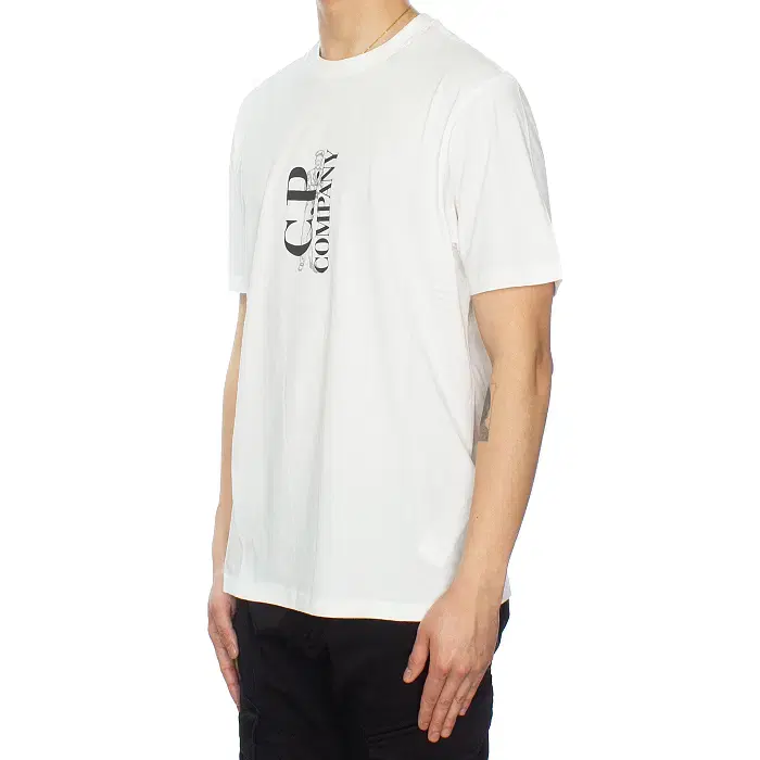 Футболка чоловіча C.p. Company 30/1 Jersey Vertical Logo T-Shirt — фото 3