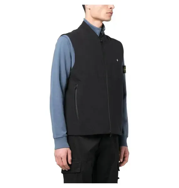 Жилет чоловічий Stone Island Logo-Embroidered Shell Gilet — фото 5