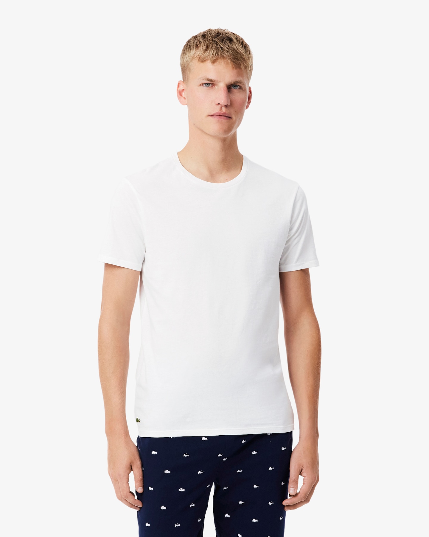 Футболка чоловіча Lacoste Men's 3-Pack Undershirts — фото 3