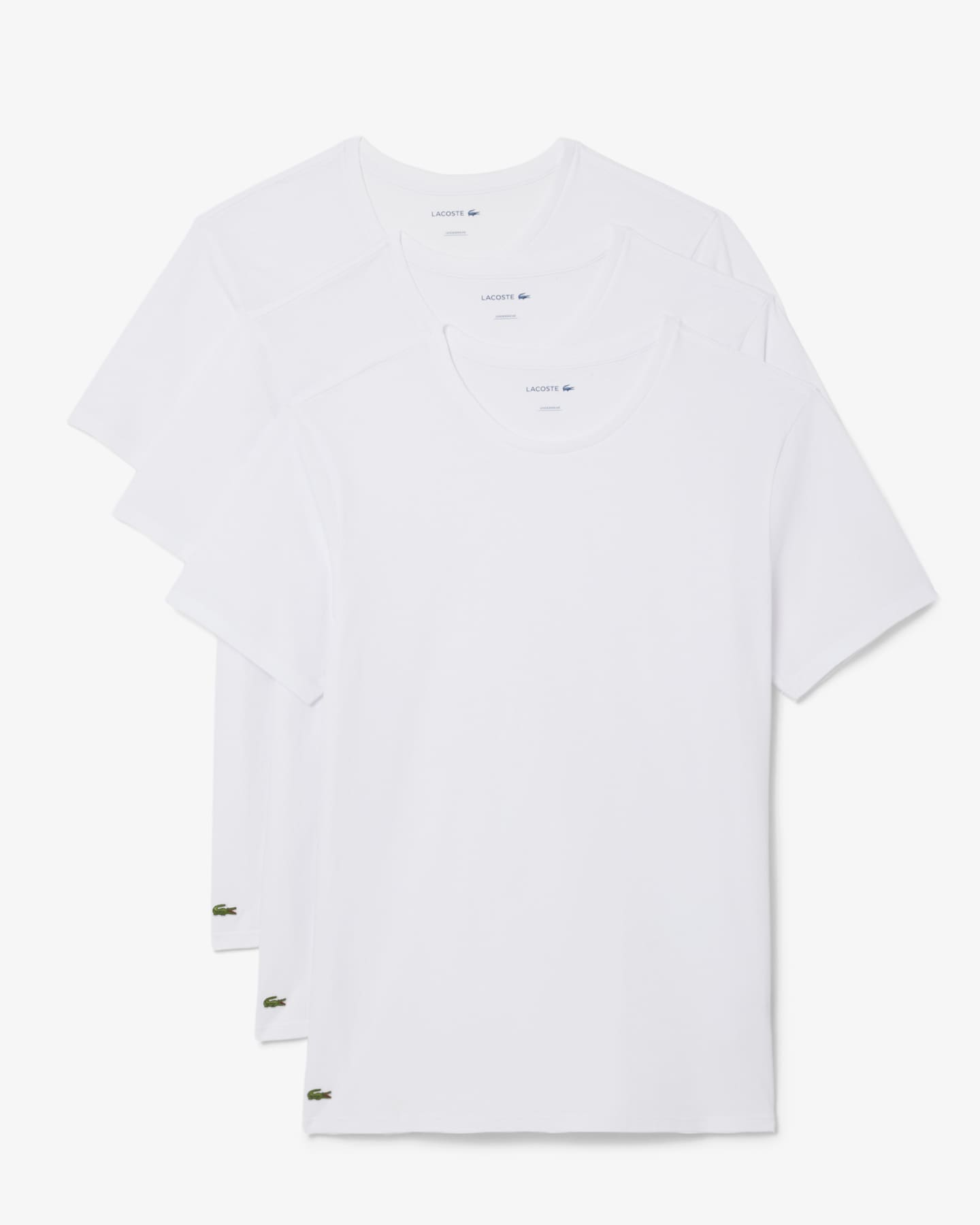 Футболка чоловіча Lacoste Men's 3-Pack Undershirts — фото 1