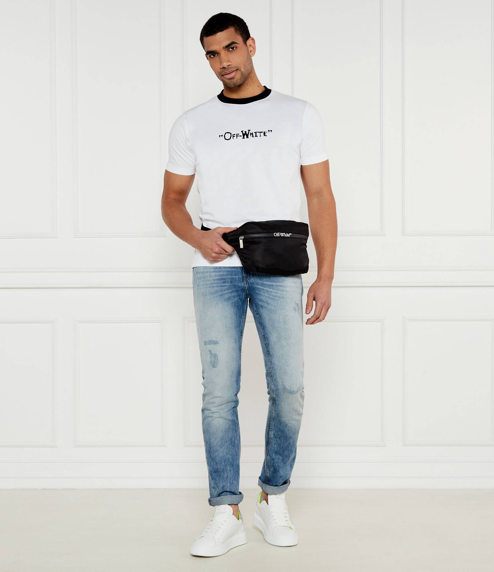 Футболка чоловіча Off White Off Quote Slim Tee — фото 3