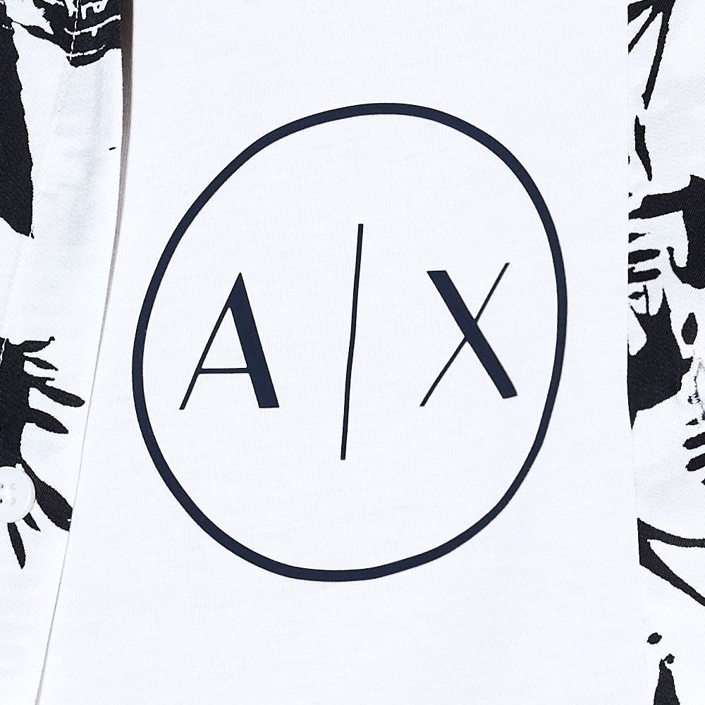 Футболка чоловіча Armani Regular Fit T-Shirt With Round Logo White — фото 4