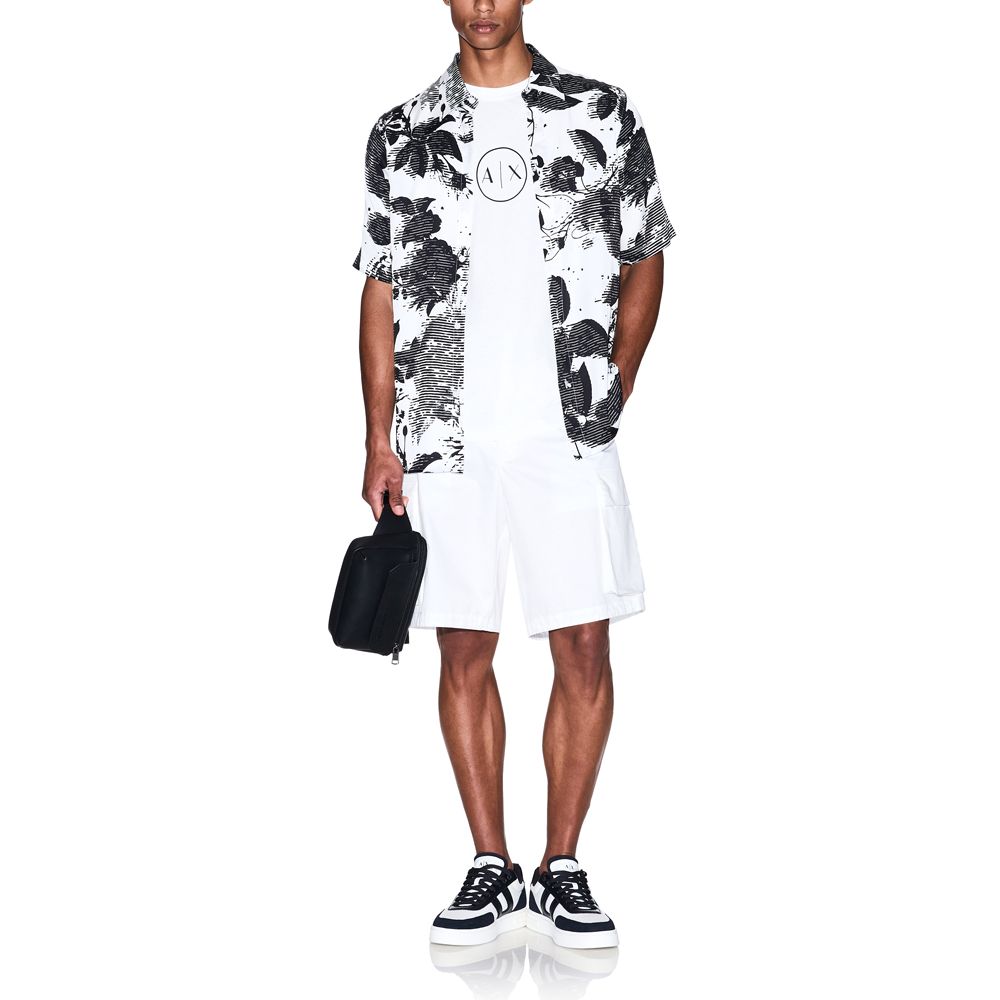 Футболка чоловіча Armani Regular Fit T-Shirt With Round Logo White — фото 6