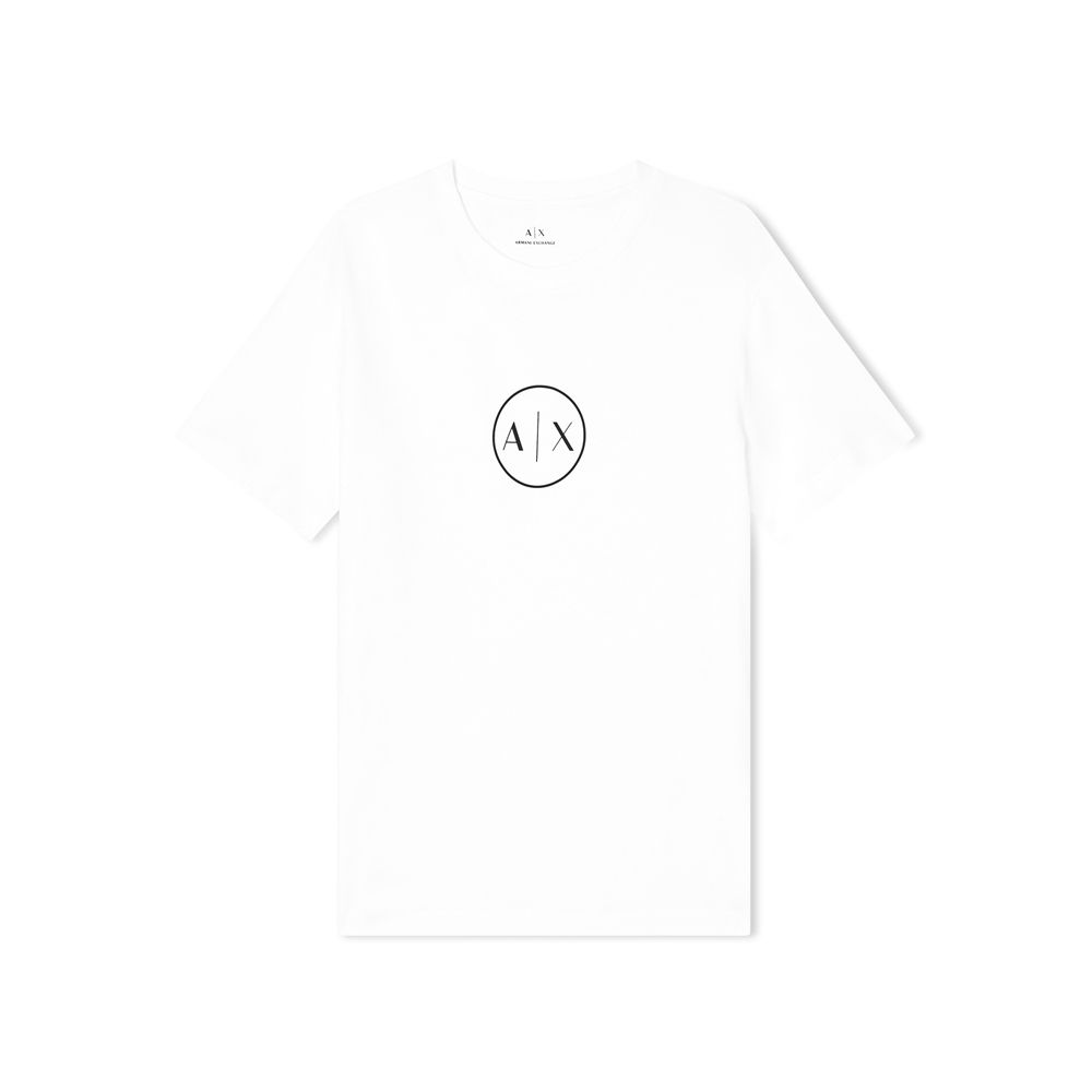 Футболка чоловіча Armani Regular Fit T-Shirt With Round Logo White — фото 5