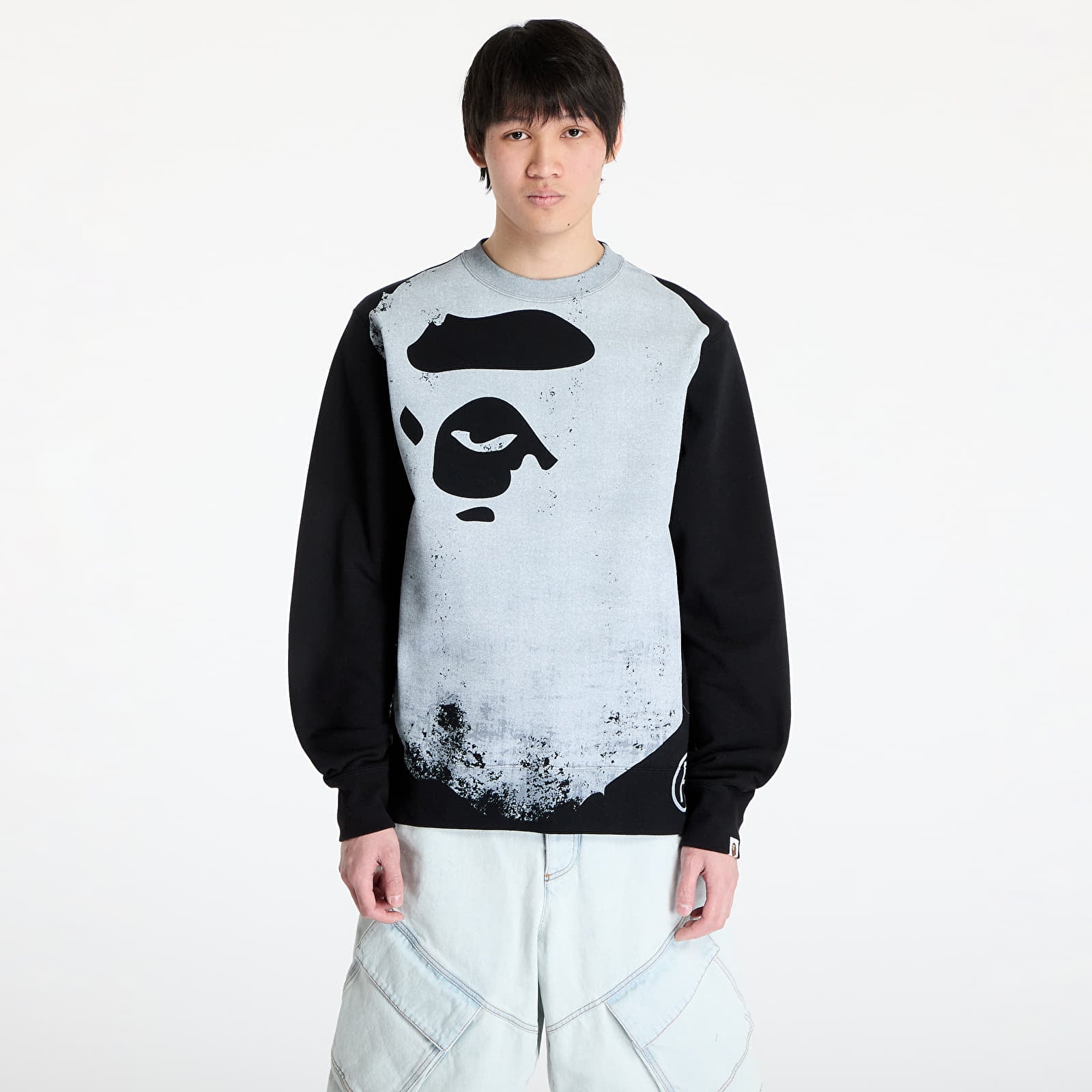 Світшот чоловічий A Bathnig Ape Men's Ape Head Over Print Crewneck Sweat — фото 1