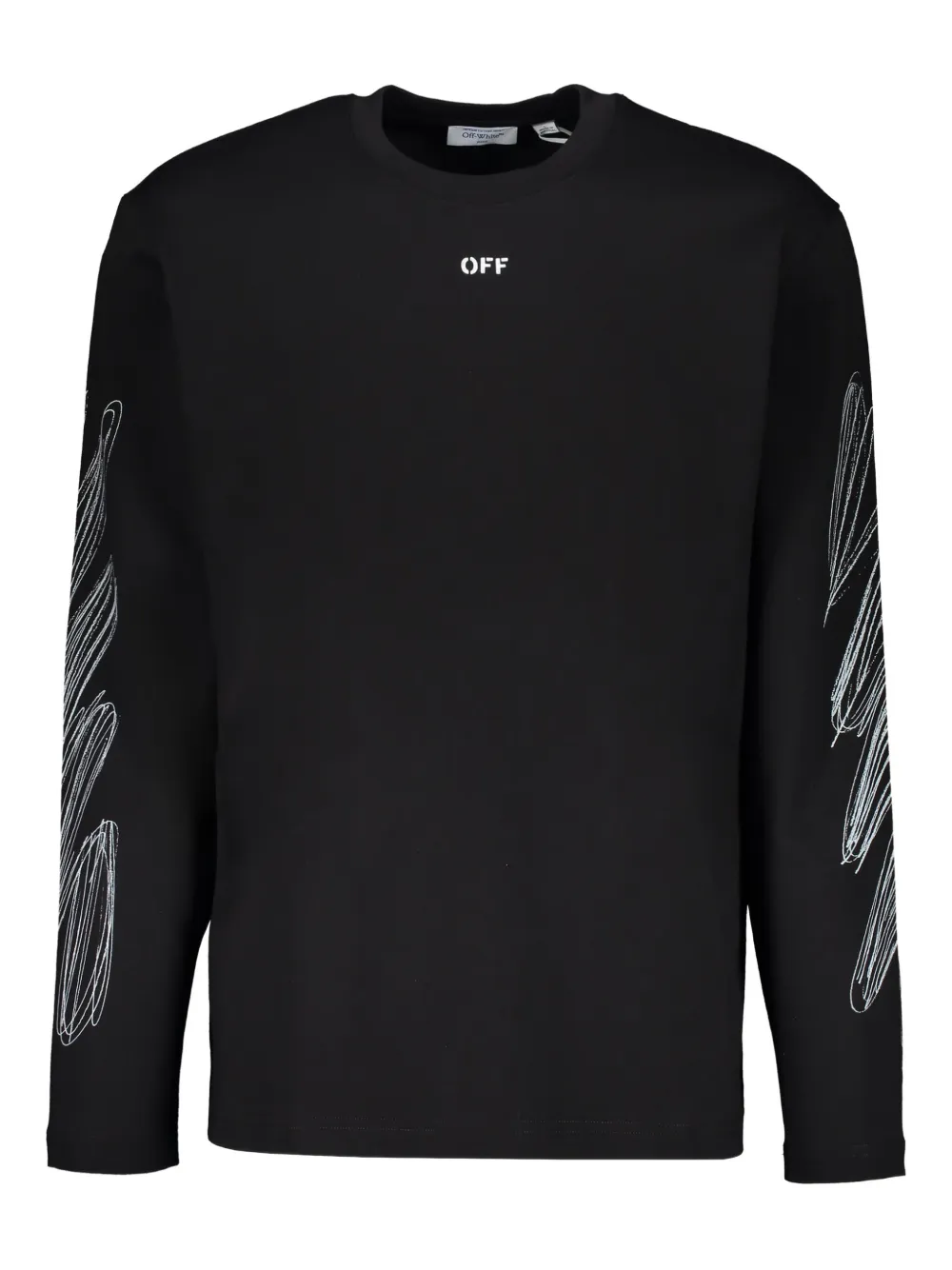 Світшот чоловічий Off-White Men's Long Sleeve T-Shirt Scribble Diags — фото 3