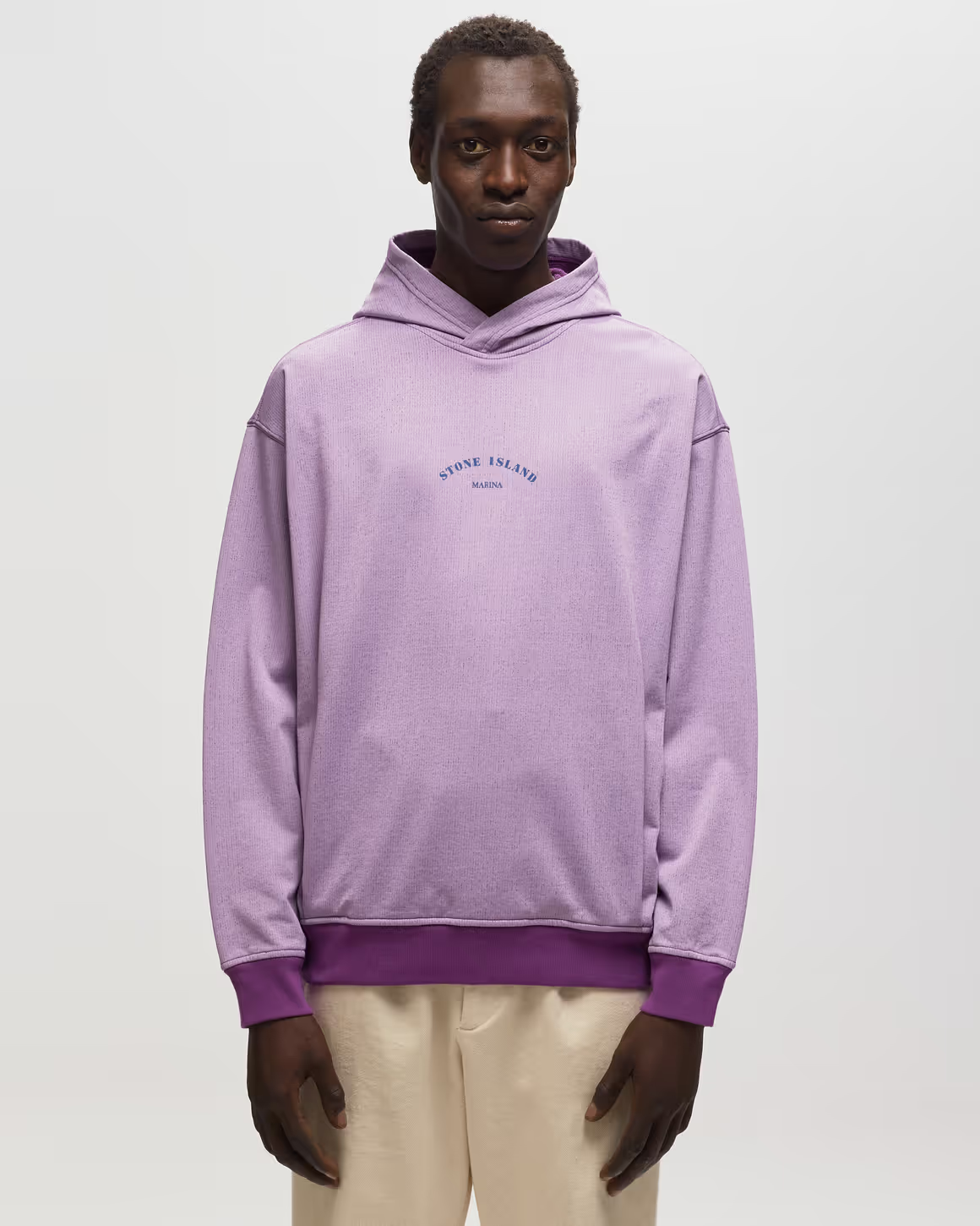 Худі чоловіче Stone Island Marina Plated Dyed Popover Hoodie Pczec — фото 3
