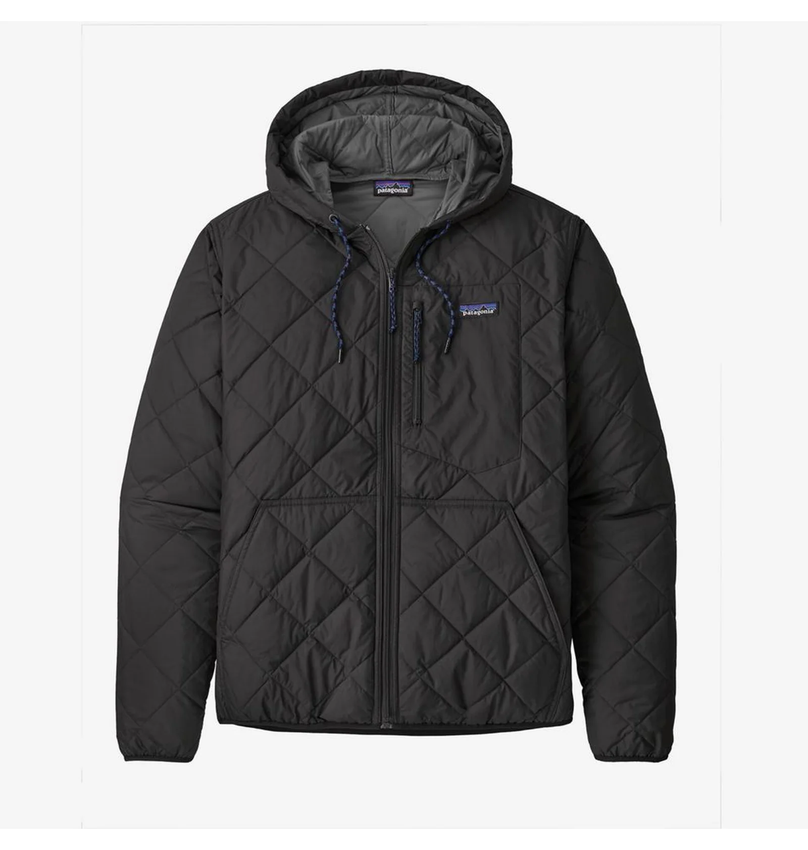Куртка чоловіча Patagonia Diamond Quilted Bomber Hoody Black (BLK27610) — фото 2