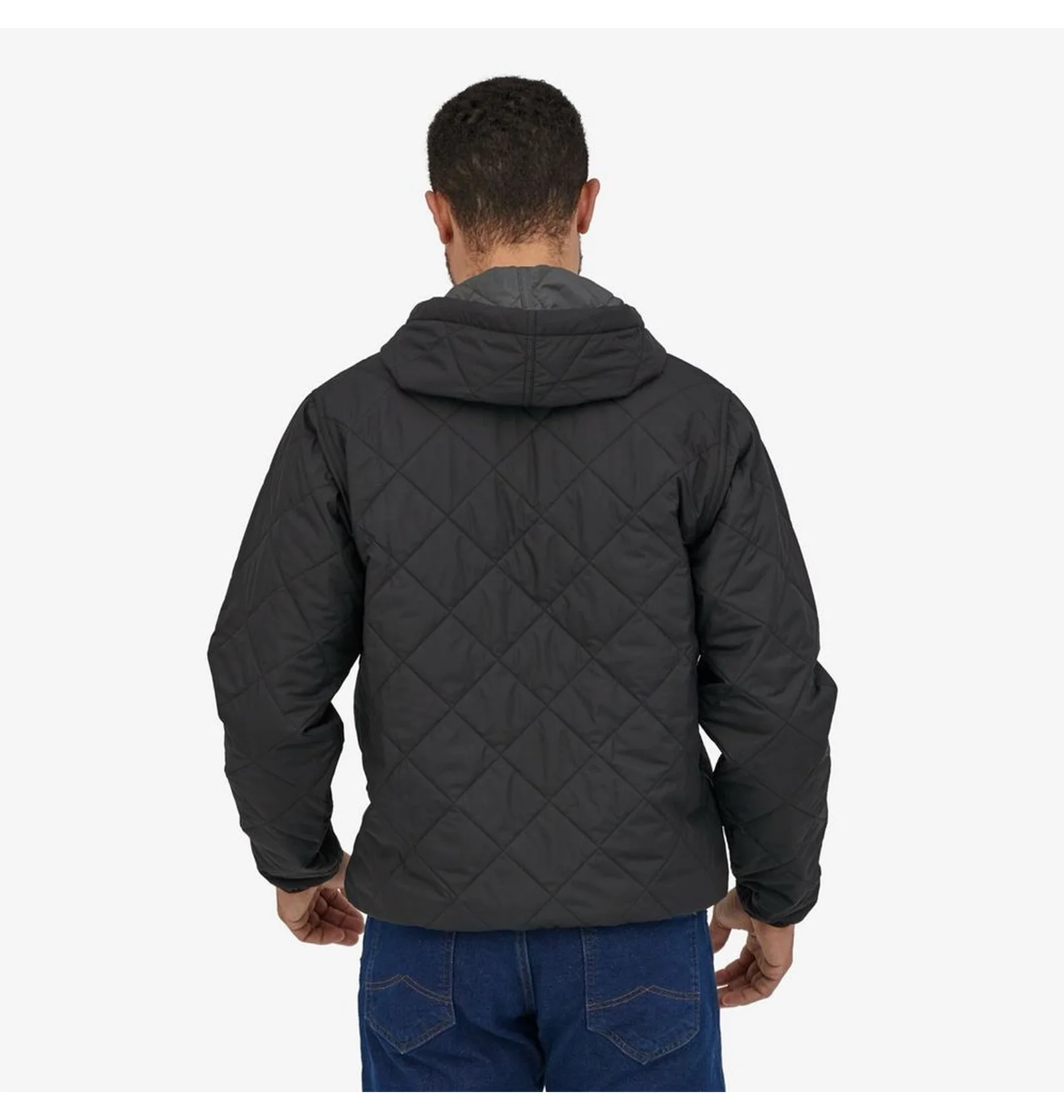 Куртка чоловіча Patagonia Diamond Quilted Bomber Hoody Black (BLK27610) — фото 8