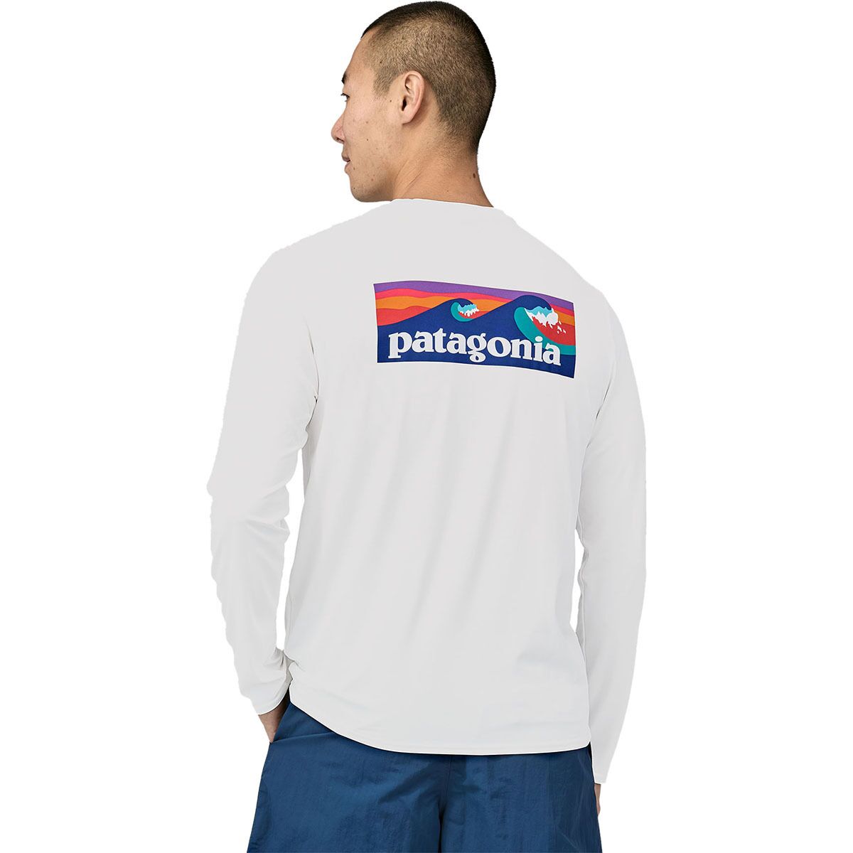 Світшорт Patagonia Men's Long-Sleeved Capilene® Cool Daily Graphic Shirt - Waters — фото 5